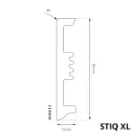 ARBITON STIQ XL Algarve Oak, vízálló szegőléc STX810