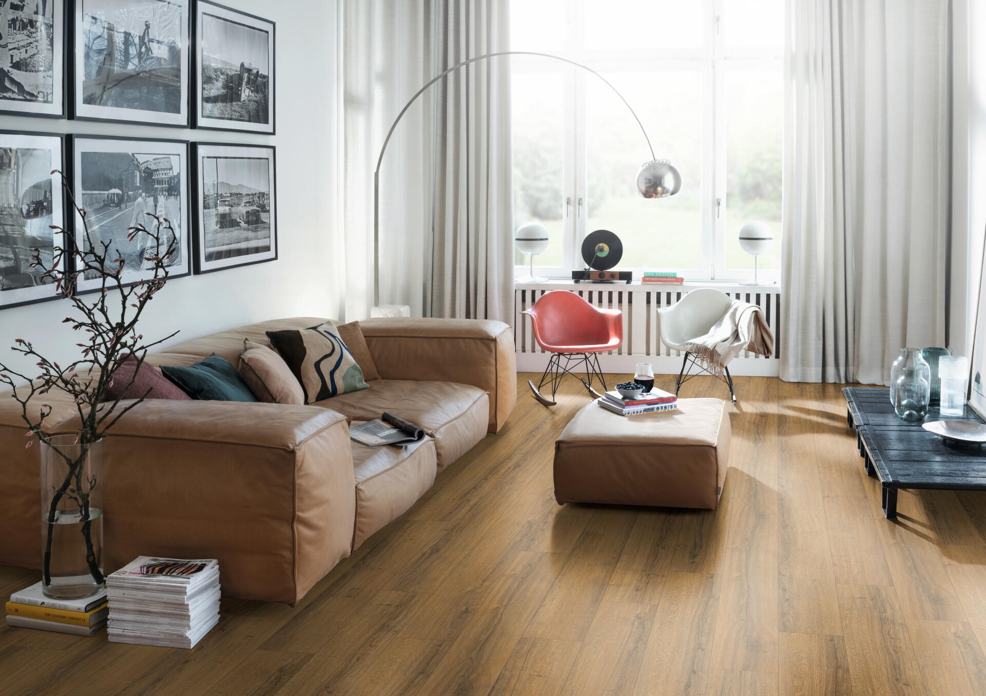 Egger Pro Classic 10/33 Aqua Cognac Brown Sherman Oak – laminált padló