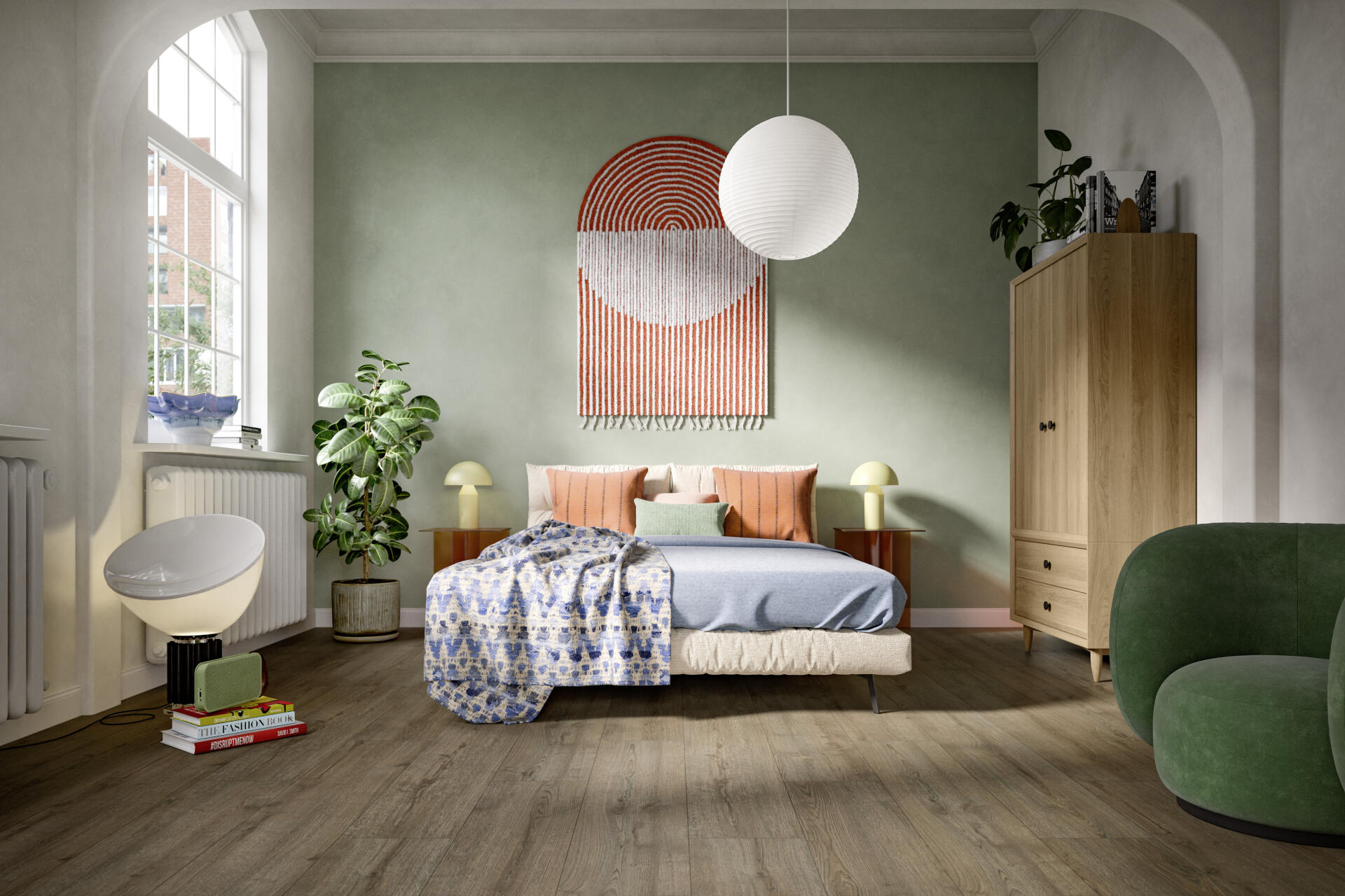Egger Pro Large 8/32 Aqua Dark Turin Oak – laminált padló