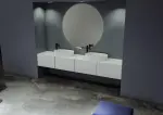 LUNART Jagger mosdó, matt fehér