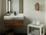 LUNART Timo 700 mosdó, fekete kvarc