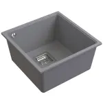 Light Grey LUNART Bende egymedencés gránit mosogató