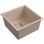 Beige LUNART Bende egymedencés gránit mosogató