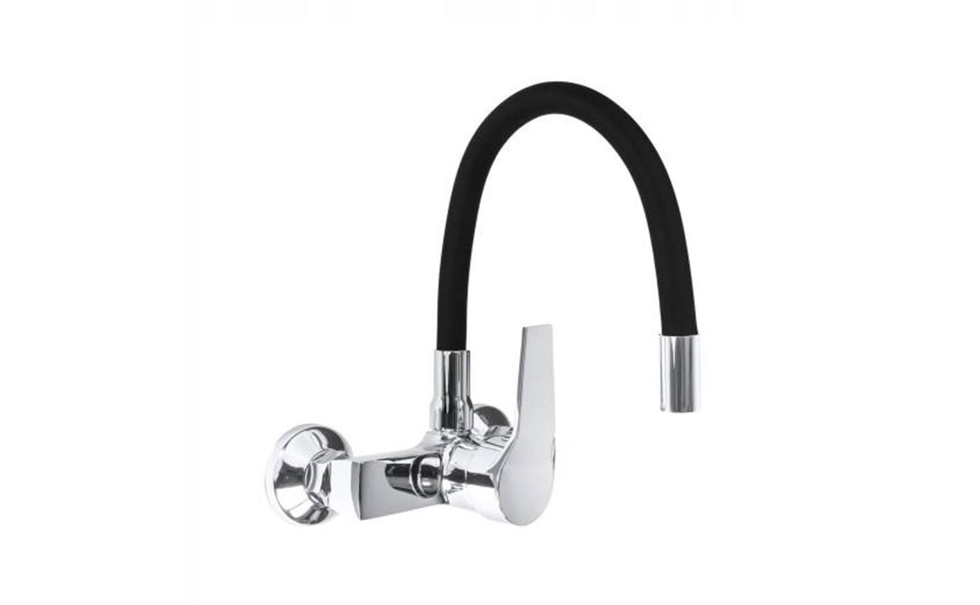 Lunart Pluto fali konyhai csaptelep, Black Chrome