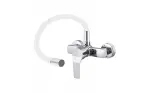 LUNART Pluto fali konyhai csaptelep, White Chrome