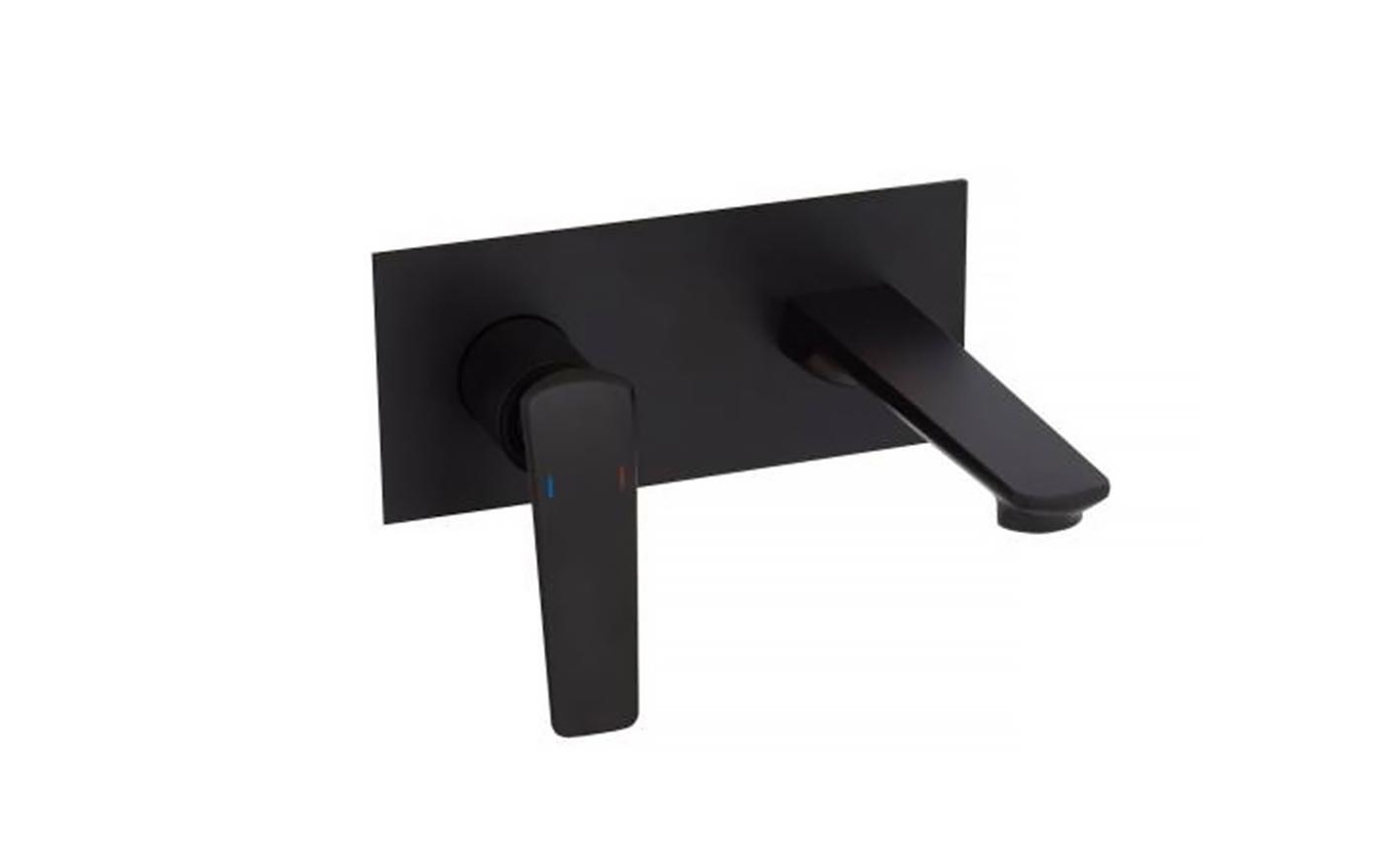 Lunart Noir falsík mögötti csaptelep, Matt Black