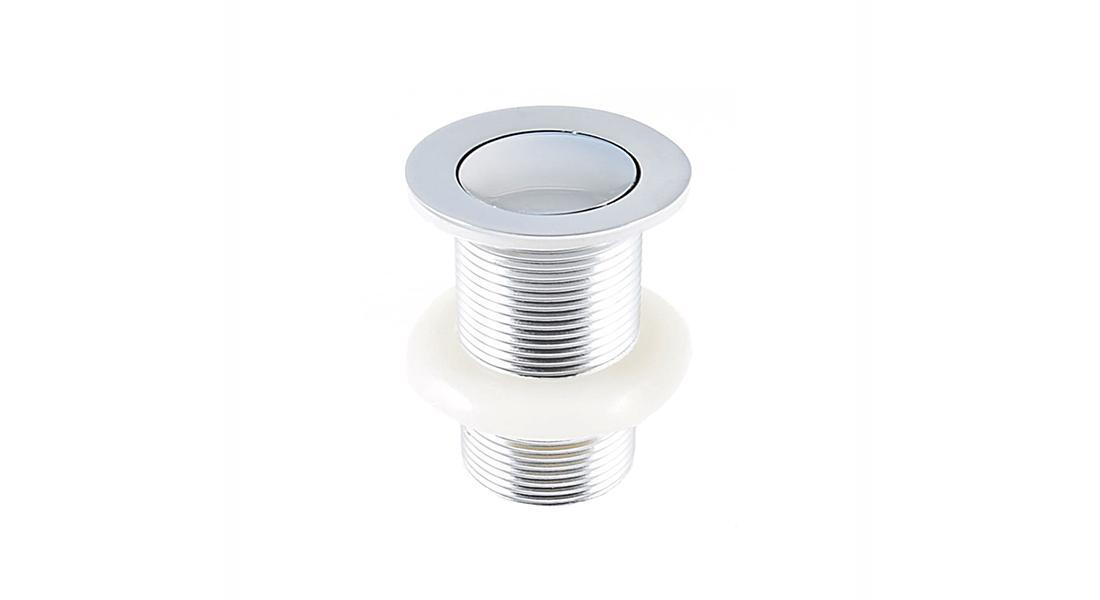 Lunart Click-Clack leeresztő 5/4" túlfolyó nélküli mosdóhoz, kis méretű, Chrome