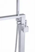 LUNART Freedom szabadon álló kád csaptelep zuhanyszettel, Chrome