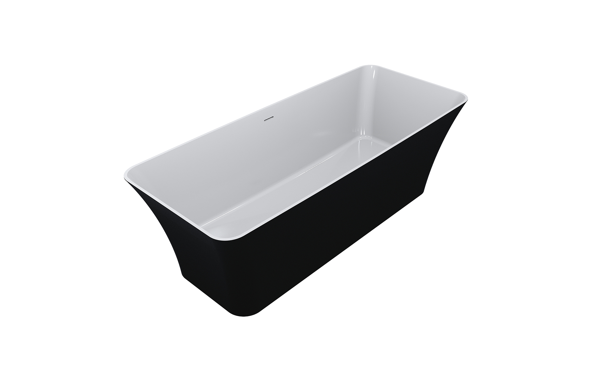Lunart Adrienne kád, fényes RAL 9005 - Black