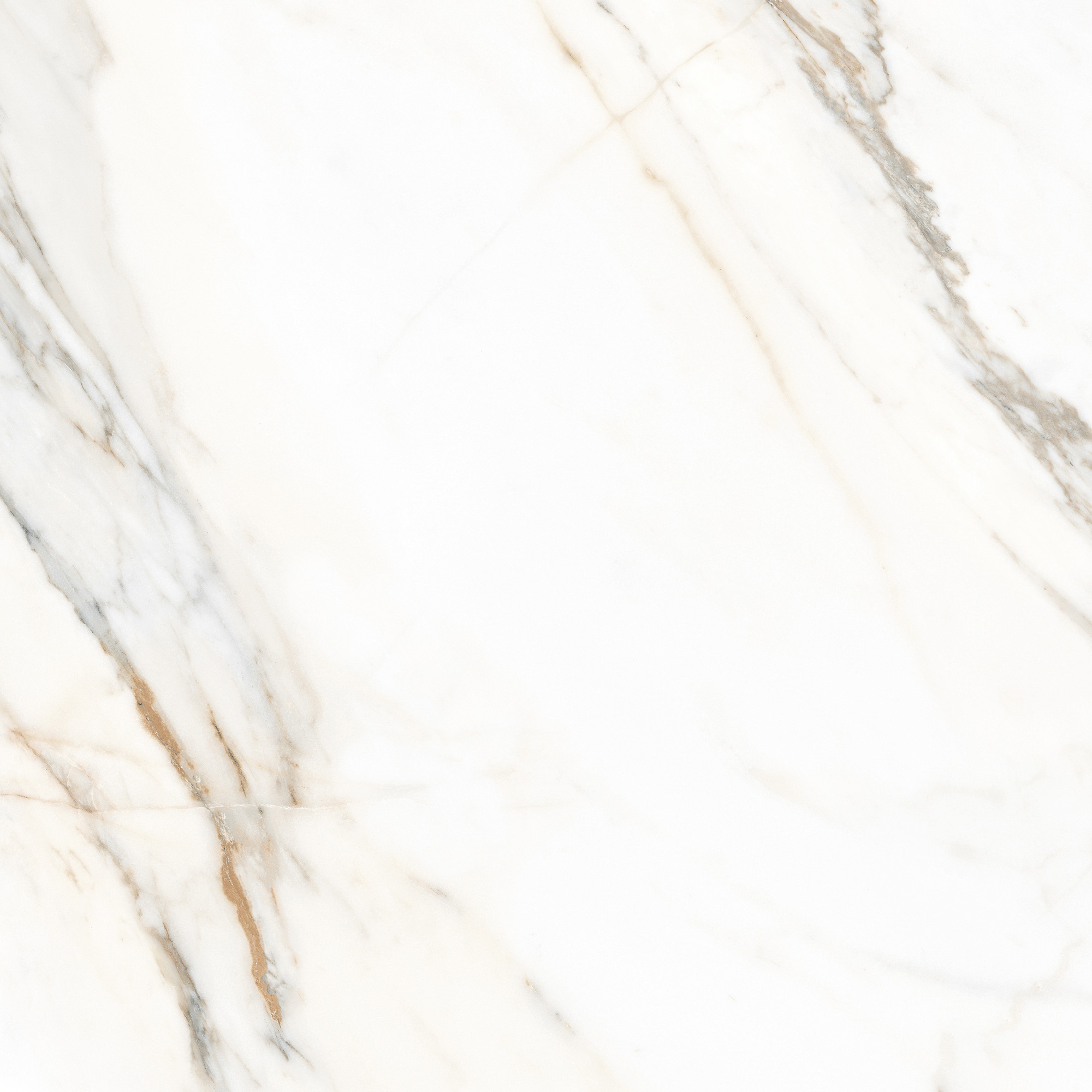 Lunart Stella Calacatta Oro burkolólap 60x60, fényezett, rektifikált