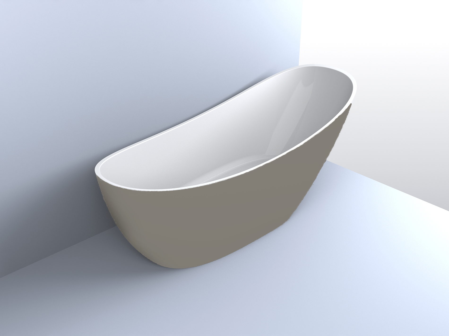 Lunart Anita kád, fényes RAL 7048 - Pearl Mouse Grey
