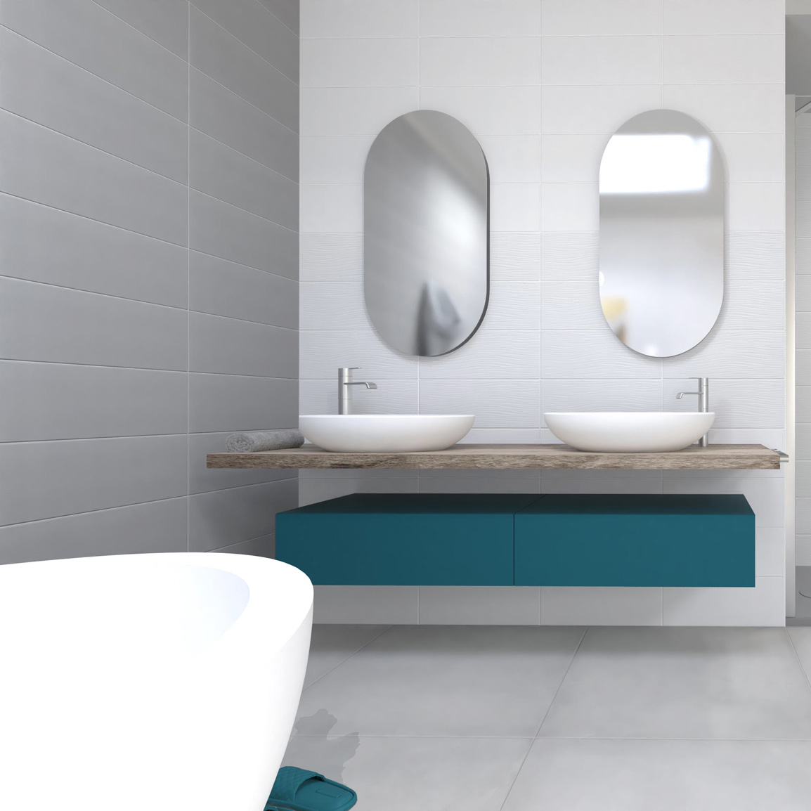 Lunart Seta Grey Matt csempe 20x50