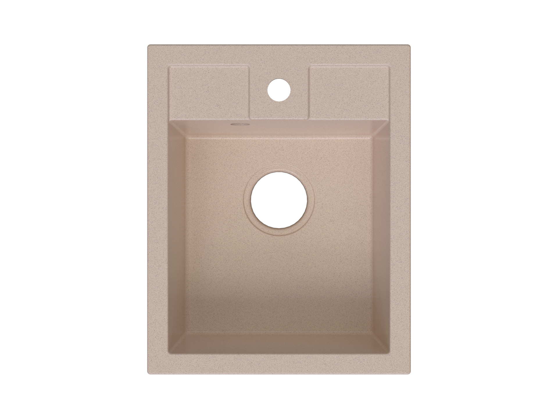 Lunart Tommy egymedencés gránit mosogató, Beige