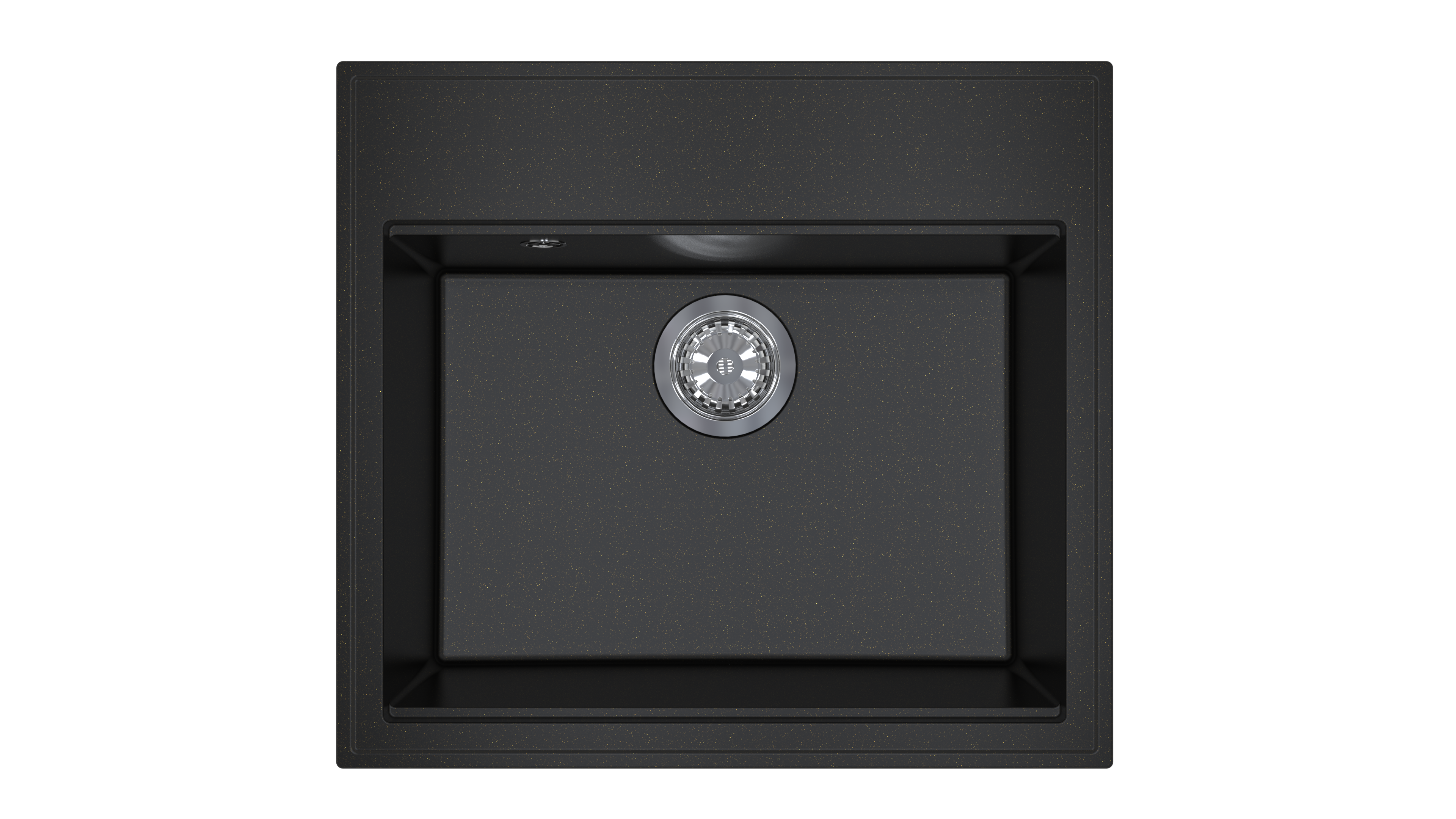 Lunart Cuki Lux egymedencés gránit mosogató, Golden Black