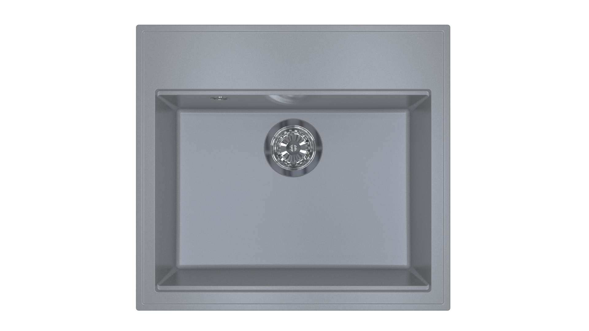 Lunart Cuki Lux egymedencés gránit mosogató, Light Grey
