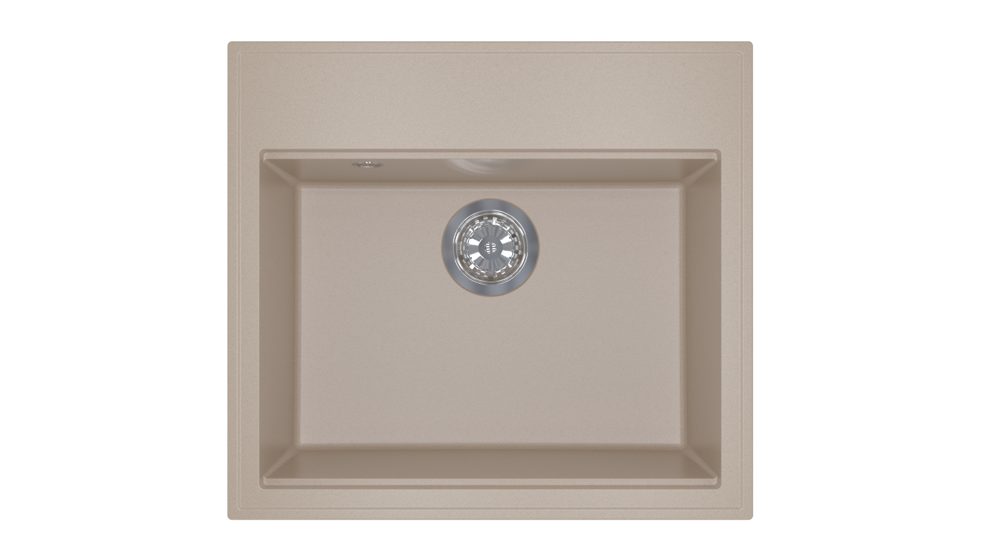 Lunart Cuki Lux egymedencés gránit mosogató, Beige