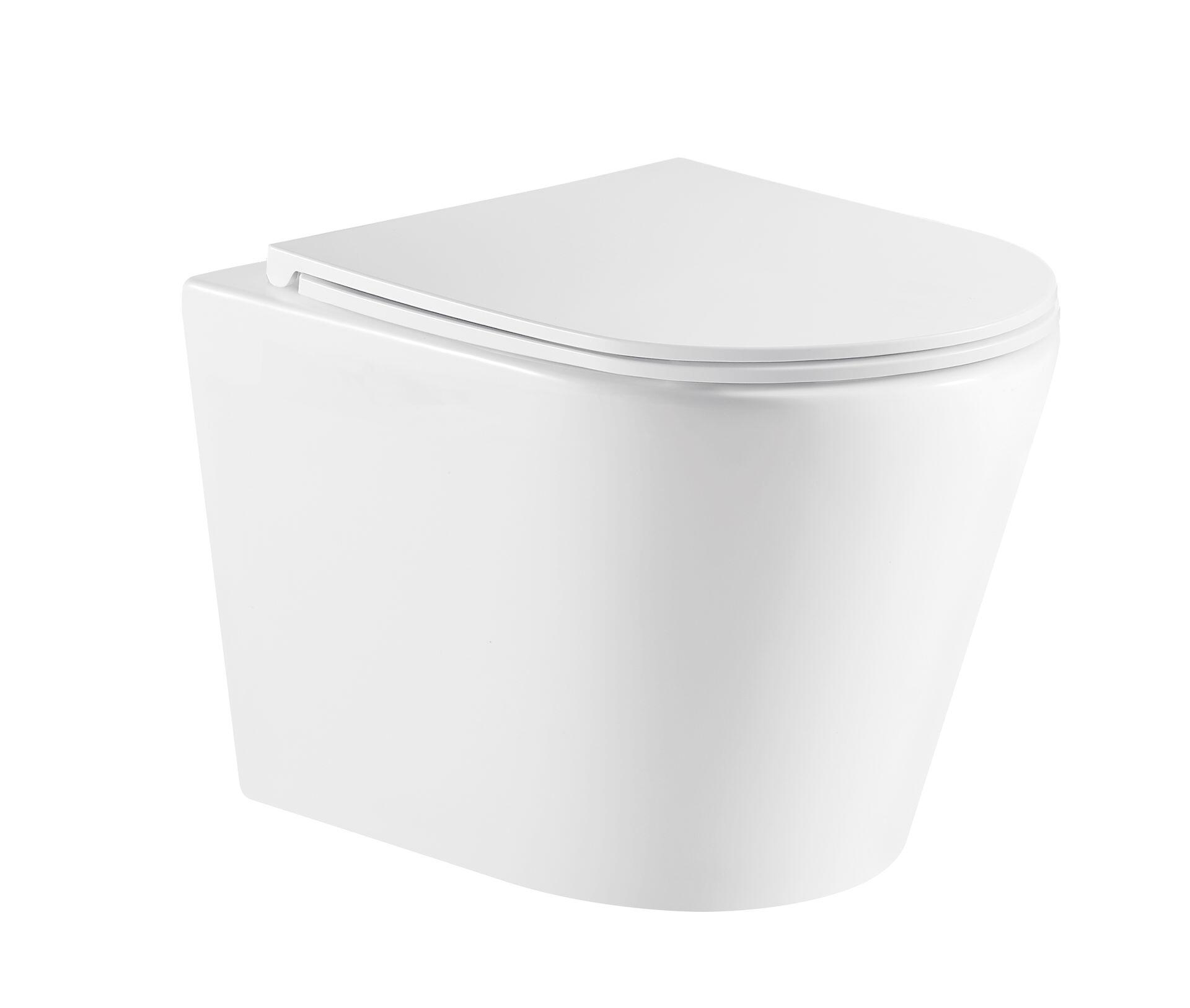 Lunart Argon fali WC tornádó öblítéssel, ülőkével, Glossy White