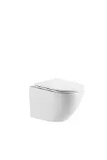 LUNART Polly kompakt fali WC tornádó öblítéssel, ülőkével, Glossy White