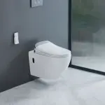 LUNART Clever Comfort perem nélküli fali WC intelligens ülőkével, Glossy White