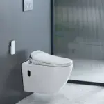 LUNART Clever Comfort perem nélküli fali WC intelligens ülőkével, Glossy White