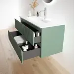 BREEZER 80 2 fiókos alsószekrény, matt zöld