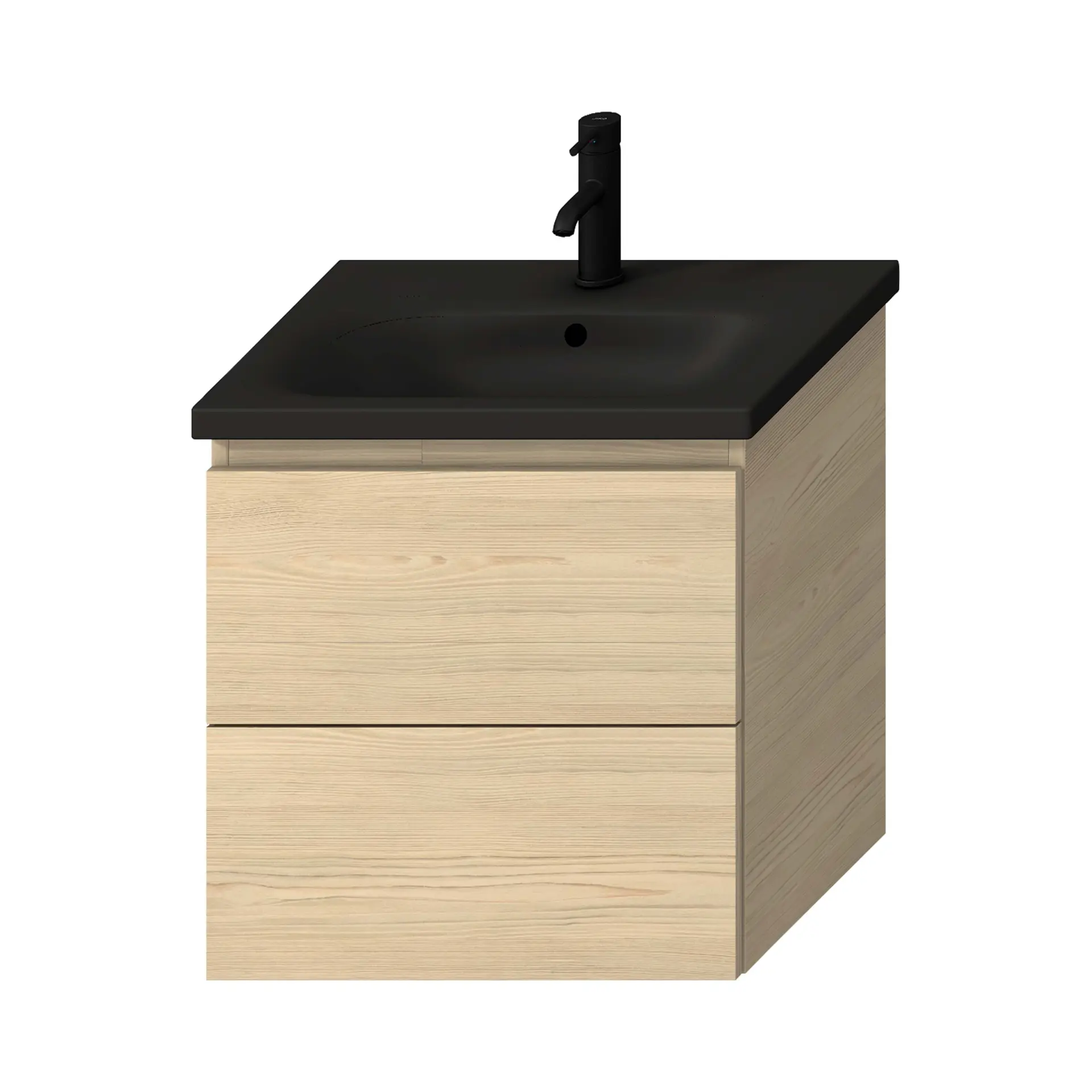 MIO Alsószekrény, 2 fiókkal, 60 cm-es mosdóhoz, kőris