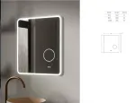 NOAH 600 led tükör, vátoztatható világítás 4000K/5700K 30W, dupla szenzor, páramentesítő funkció, USB kimenet