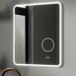 NOAH 1000 led tükör, vátoztatható világítás 4000K/5700K 30W, dupla szenzor, páramentesítő funkció, USB kimenet