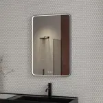 ODIN 600 fém keretes led tükör, vátoztatható világítás 2700K/6500K 30W, dupla szenzor, páramentesítő funkció