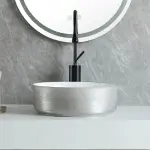 LUNART by Aquore MILLA 350 mosdótál, silver brushed/wihte