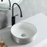 LUNART by Aquore MILLA 350 mosdótál, silver brushed/wihte