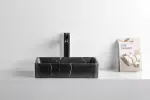LUNART by Aquore FRIDA 470 mosdótál, black marble with click-clack