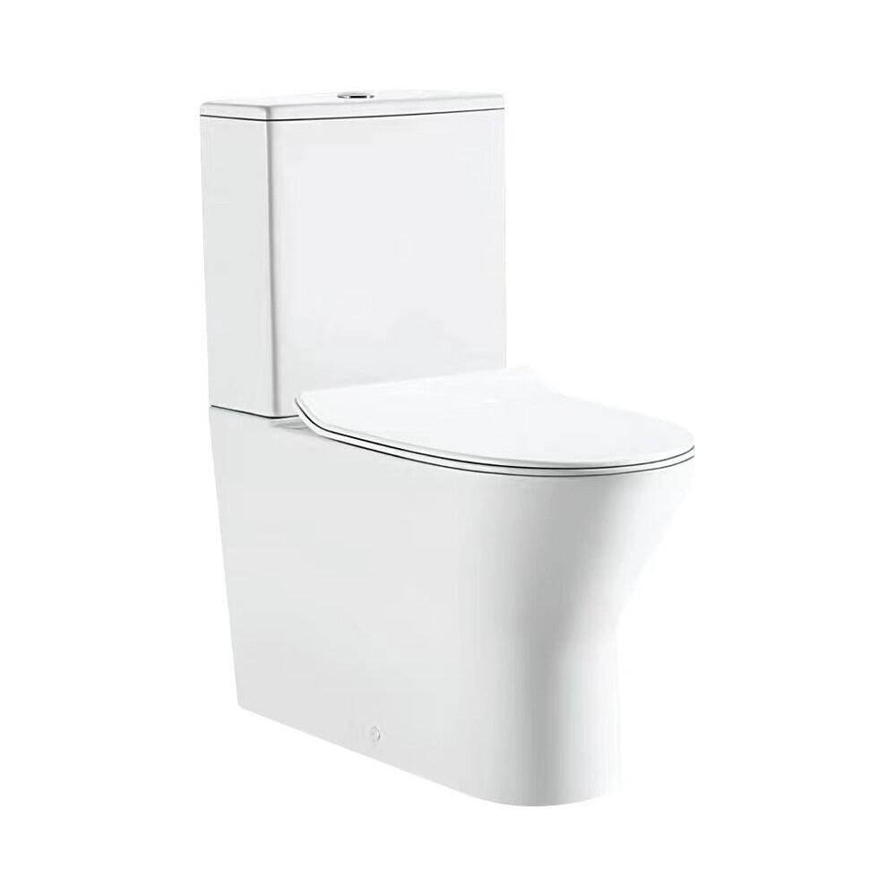 Lunart by Aquore Guda perem nélküli, álló WC szett, Glossy White