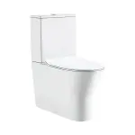 LUNART by AQUORE Guda perem nélküli, álló WC szett, Glossy White