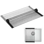LUNART Edényszárító roll mat 360x250mm, Steel/Black