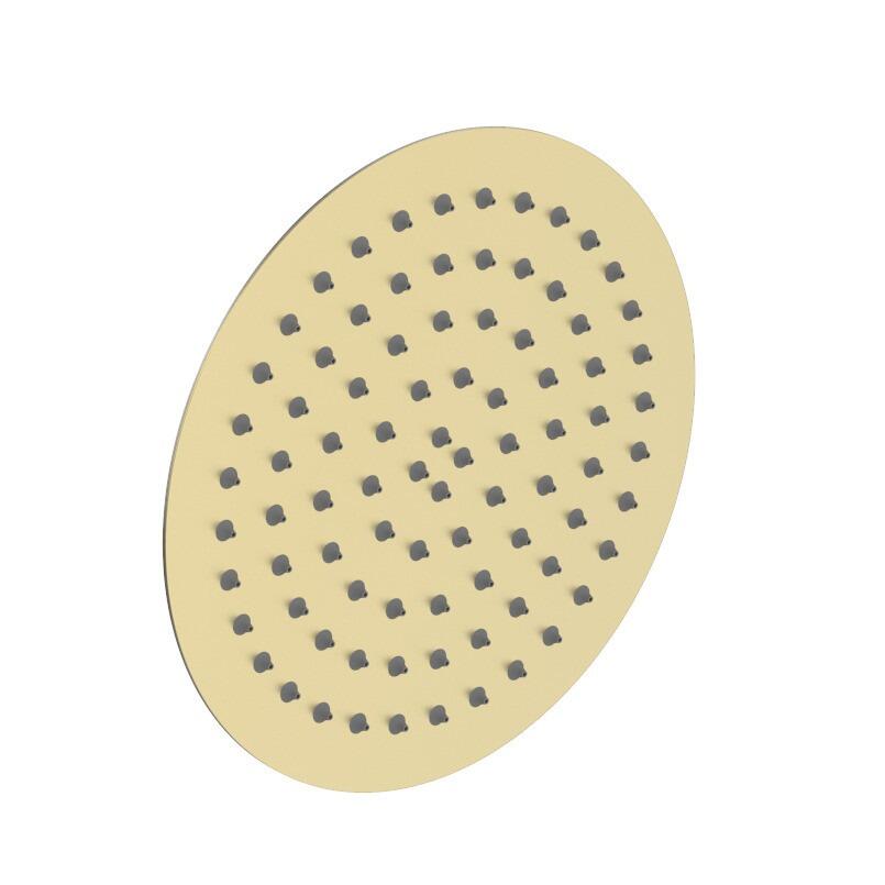 Lunart kerek fejzuhany 300mm slim, Brushed Gold