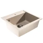 Beige LUNART Cuki egymedencés gránit mosogató