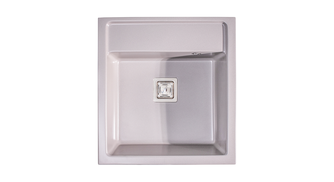 Lunart Daddy egymedencés gránit modul mosogató, Light Grey