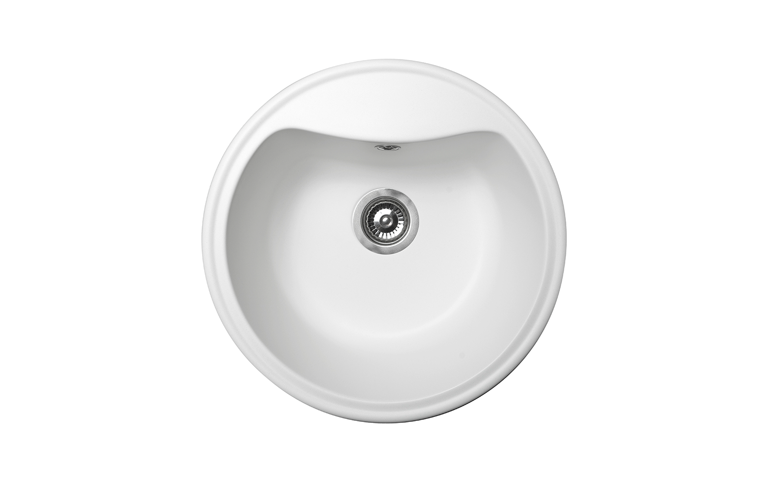 Lunart Drogo egymedencés gránit mosogató, Pearl White