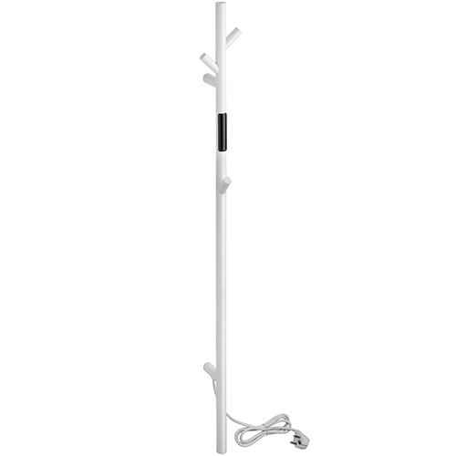Elektromos törölközőszárító radiátor, 1180mm, 30W, fehér