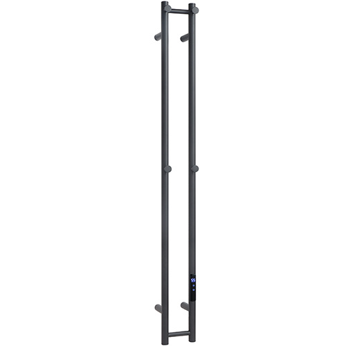 Elektromos törölközőszárító radiátor, 125x1180x120mm, 61W, fekete