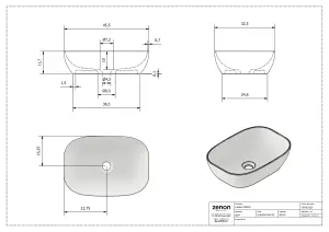 ZENON Duero Soft solid mosdótál click-clack lefolyóval, fehér