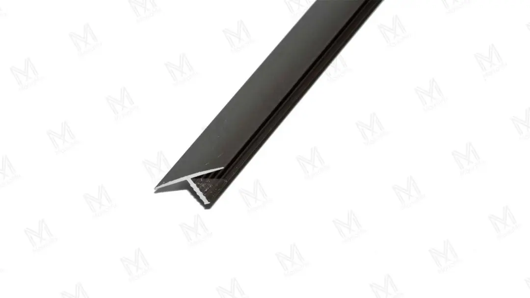 Alumínium T 13 mm, 2,50 m/szál, eloxált titán/pezsgő színben