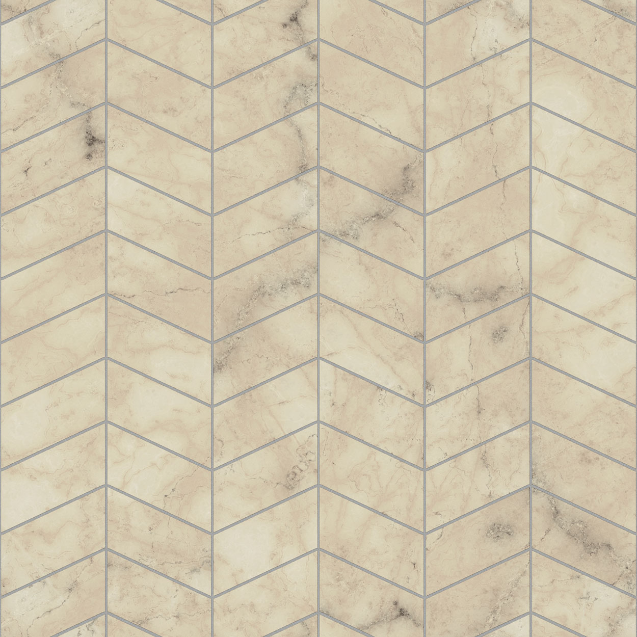HB SPC/vinyl vízálló fali panel, Ancient Siena Marble Herringbone Tile