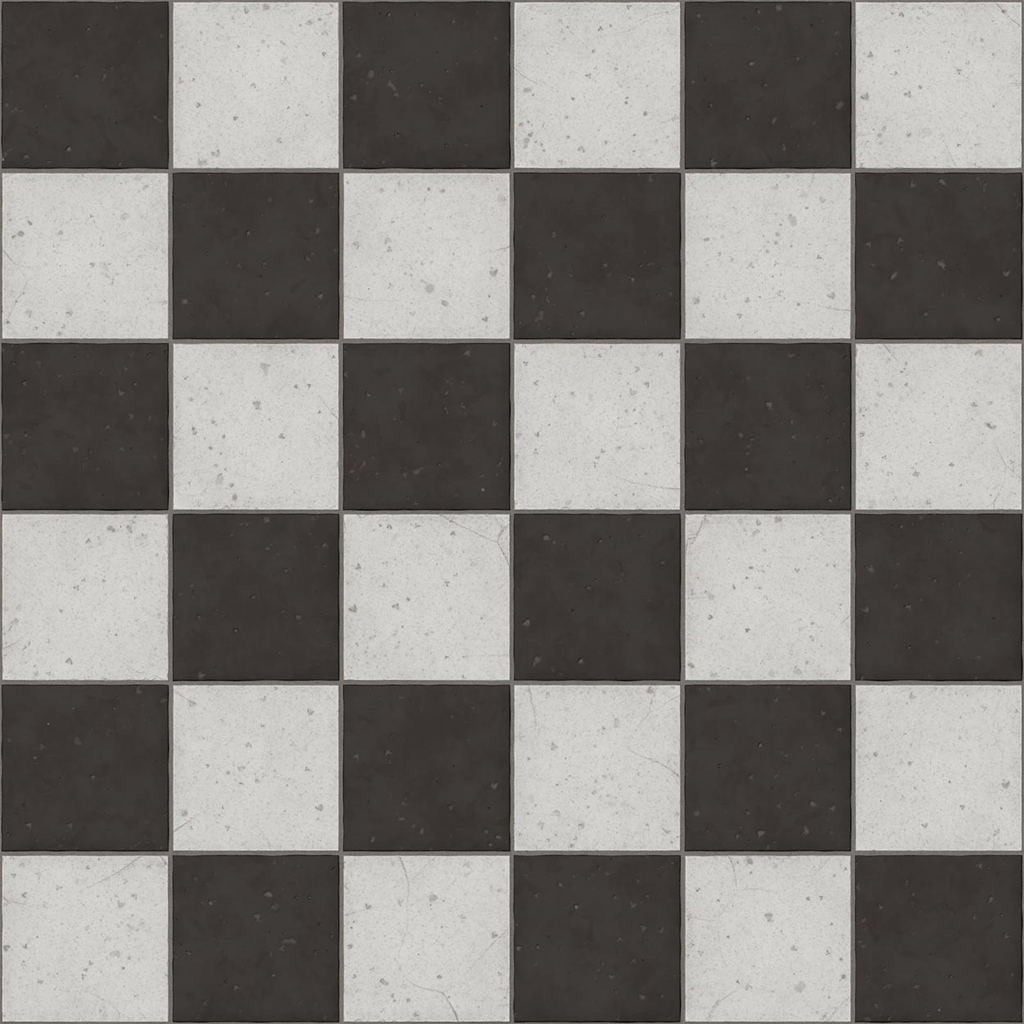 HB SPC/vinyl vízálló fali panel, Old Black and White Castle Tiles
