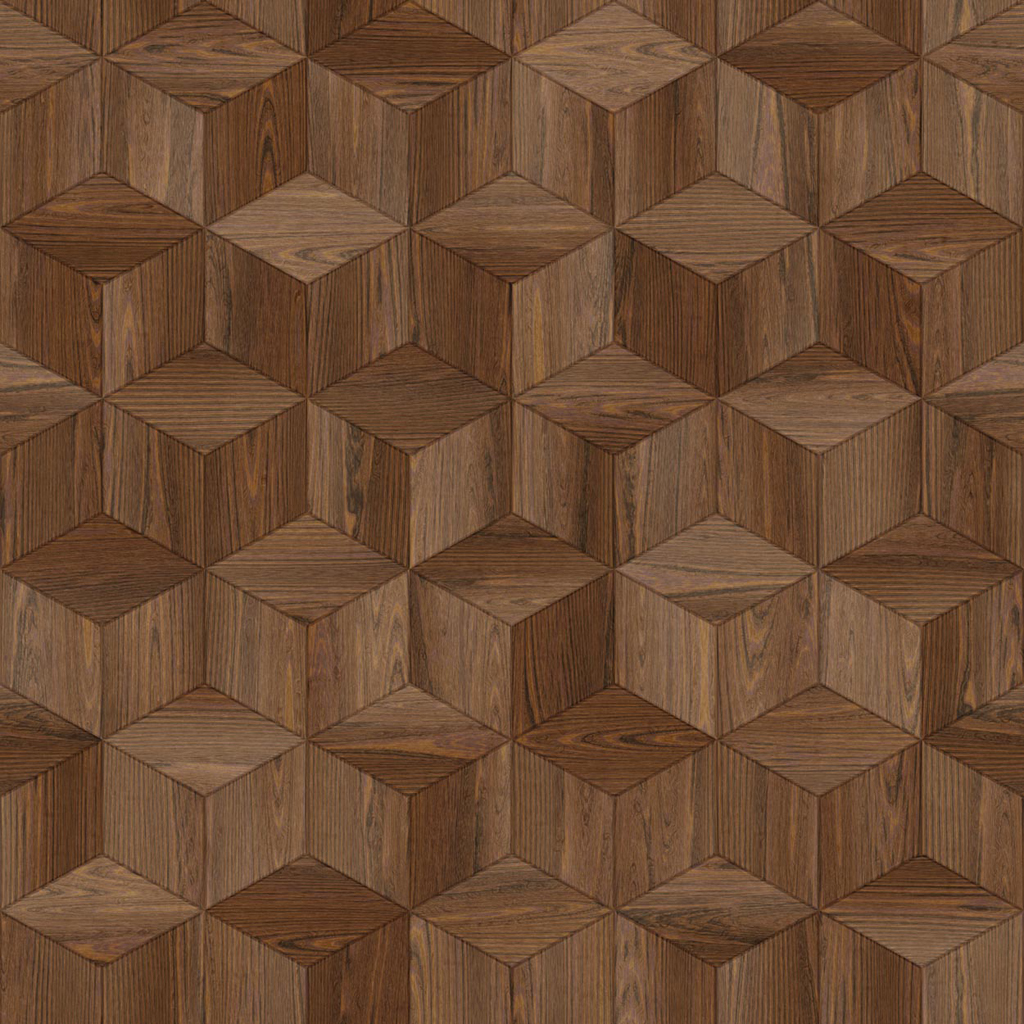 HB SPC/vinyl vízálló fali panel, Elm Wood Cubes