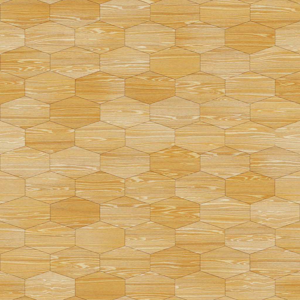 HB SPC/vinyl vízálló fali panel, Oak Wood Hexagon