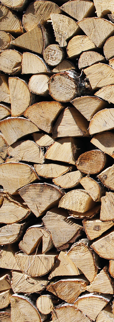 HB SPC/vinyl vízálló fali panel, Pile of Wood (2605 x 934 mm)