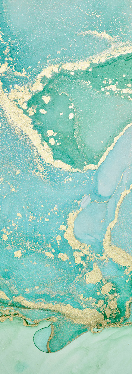 HB SPC/vinyl vízálló fali panel, Painted Marble Green (2605 x 934 mm)