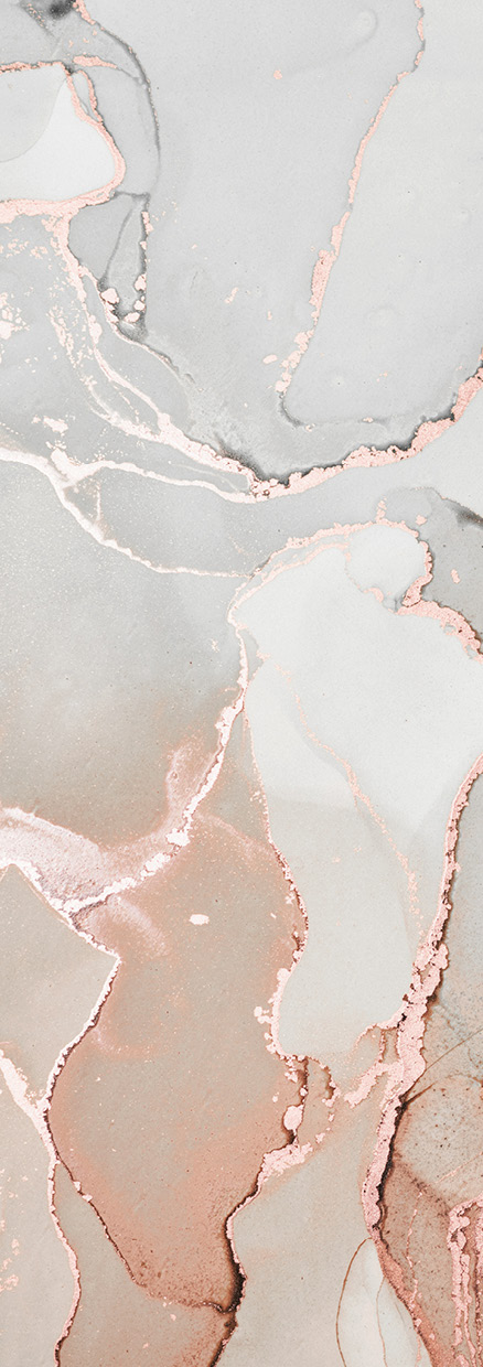 HB SPC/vinyl vízálló fali panel, Painted Marble Gray and Pink (2605 x 934 mm)